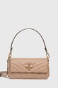 Δερμάτινη τσάντα Tory Burch λείο δέρμα μπεζ 90456.288