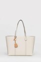 Kožená kabelka Tory Burch přírodní kůže béžová 81932.104