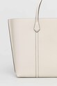 Kožená kabelka Tory Burch béžová 81932.104
