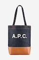 A.P.C. torebka nadruk granatowy CODDP.M61568