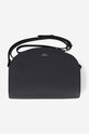 Kožená kabelka A.P.C. Sac Demi-lune jednofarebný čierna PXBJQ.F61048