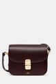 A.P.C. torebka skórzana Sac Grace Small skóra licowa bordowy PXBMW.F61413