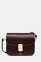 A.P.C. torebka skórzana Sac Grace Small skóra licowa bordowy PXBMW.F61413