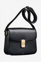 A.P.C. borsa a mano in pelle Sac Grace Small nero PXBMW.F61413