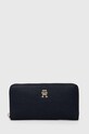 Peňaženka Tommy Hilfiger jednofarebný tmavomodrá AW0AW15181.NOS