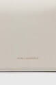 Karl Lagerfeld borsa a mano in pelle bianco 240W3005