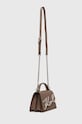 Kožená kabelka Karl Lagerfeld 240W3004 hnedá AA00