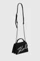 Кожаная сумочка Karl Lagerfeld чёрный