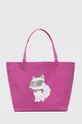 розовый Хлопковая сумка Karl Lagerfeld Женский