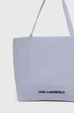 Akcesoria Karl Lagerfeld torebka bawełniana 240W3891 niebieski