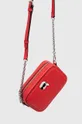 Kožená kabelka Karl Lagerfeld červená