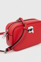 Doplňky Kožená kabelka Karl Lagerfeld 240W3085 červená