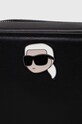 Karl Lagerfeld poseta de piele negru 240W3085