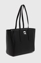 Kožená kabelka Karl Lagerfeld 240W3081 černá AA00