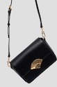 Kožená kabelka Karl Lagerfeld čierna 240W3194