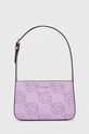 Кожаная сумочка Karl Lagerfeld кожа фиолетовой 241W3003
