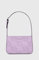 Кожаная сумочка Karl Lagerfeld кожа фиолетовой 241W3003