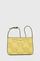 žltá Kožená kabelka Karl Lagerfeld Dámsky