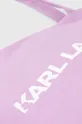 fialová Bavlnená taška Karl Lagerfeld