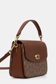 Δερμάτινη τσάντα Coach Cassie 19 CV436 καφέ AA00