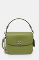 Δερμάτινη τσάντα Coach Cassie 19 λείο δέρμα πράσινο CV437