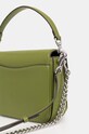 Δερμάτινη τσάντα Coach Cassie 19 CV437 πράσινο