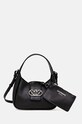 Шкіряна сумочка Emporio Armani лицьова шкіра чорний Y3E235.YWQ9X.NOS