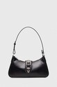 The Kooples poseta de piele uni negru AFSA27005K