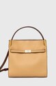 Tory Burch torebka skórzana Lee Radziwill Double skóra licowa beżowy 154749.200