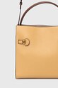Tory Burch torebka skórzana Lee Radziwill Double beżowy 154749.200