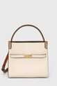 Tory Burch torebka skórzana Lee Radziwill Small Double skóra licowa beżowy 158641.122