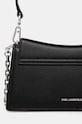 Αξεσουάρ Δερμάτινη τσάντα Karl Lagerfeld 246W3029 μαύρο