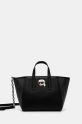 Karl Lagerfeld poseta de piele imprimeu negru 246W3030