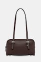 Coach leather handbag Glovetanned leather swing strapless brown CM565
