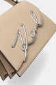 Шкіряна сумочка Karl Lagerfeld K/SIGNATURE бежевий A1W30036