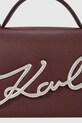 Αξεσουάρ Δερμάτινη τσάντα Karl Lagerfeld A1W30036 καφέ