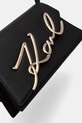 Kožna torba Karl Lagerfeld K/SIGNATURE crna A1W30037