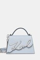 Karl Lagerfeld torebka K/SIGNATURE nie mieści A4 niebieski A1W30038