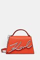 Karl Lagerfeld torebka K/SIGNATURE nie mieści A4 pomarańczowy A1W30038