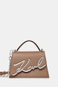 Kabelka Karl Lagerfeld K/SIGNATURE přírodní kůže hnědá A1W30038