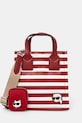Kabelka Karl Lagerfeld IKON vzorovaný červená A1W30130
