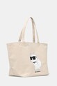 Бавовняна сумка Karl Lagerfeld A1W50022 бежевий AA00