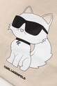 Бавовняна сумка Karl Lagerfeld бежевий A1W50022