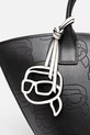 Kožená kabelka Karl Lagerfeld A1W30491 čierna