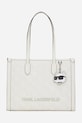 Kabelka Karl Lagerfeld IKON jemný vzor biela A2W30190