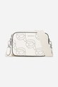 Кожена чанта Karl Lagerfeld гладка кожа бял A2W30066