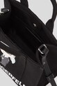 Бавовняна сумка Karl Lagerfeld IKON SQUARE A3W50109 чорний