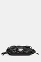 Usnjena torbica Diesel SCRUNCH-D Ne ustreza A4 črna X10331.P1003