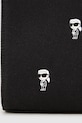 Akcesoria Karl Lagerfeld torebka bawełniana IKON A4W50008 czarny