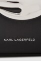 Doplňky Kožená kabelka Karl Lagerfeld A4W30025 černá